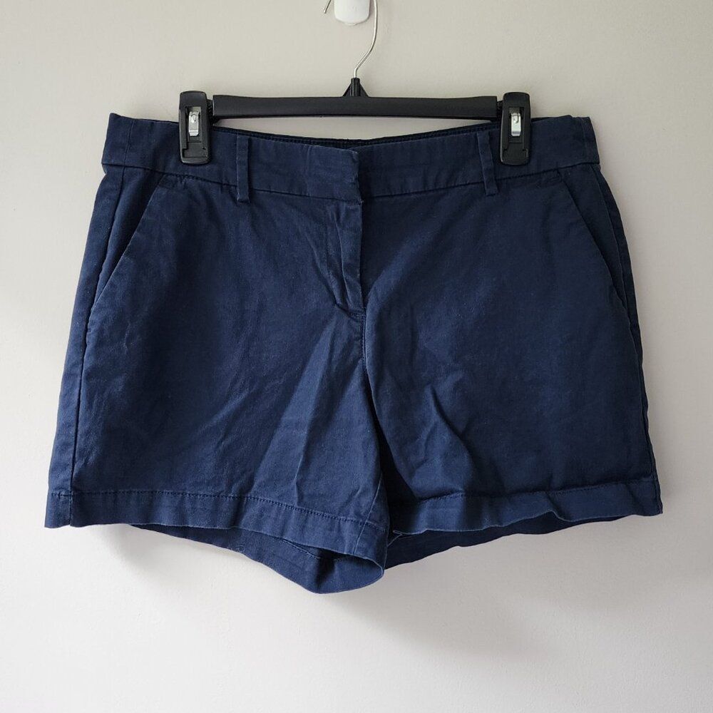 NAUTICA Flat Front Shorts | Navy Blue | Women's Size 10